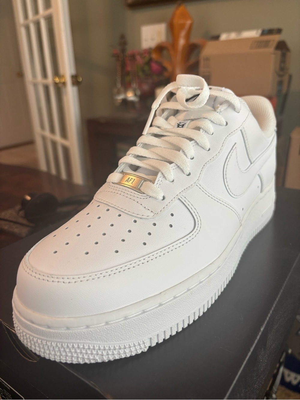 Nike Air Force 1 '07 FlyEase Box Label - Black & White
